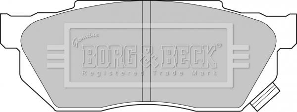 Borg & Beck BBP1236 - Тормозные колодки, дисковые, комплект autospares.lv