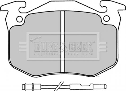 Borg & Beck BBP1230 - Тормозные колодки, дисковые, комплект autospares.lv