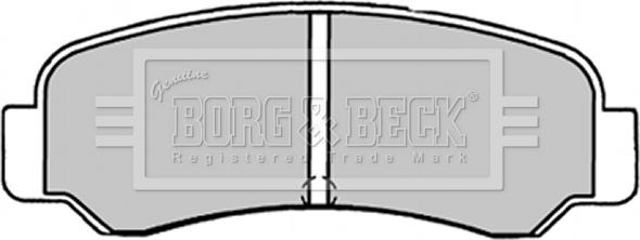 Borg & Beck BBP1231 - Тормозные колодки, дисковые, комплект autospares.lv