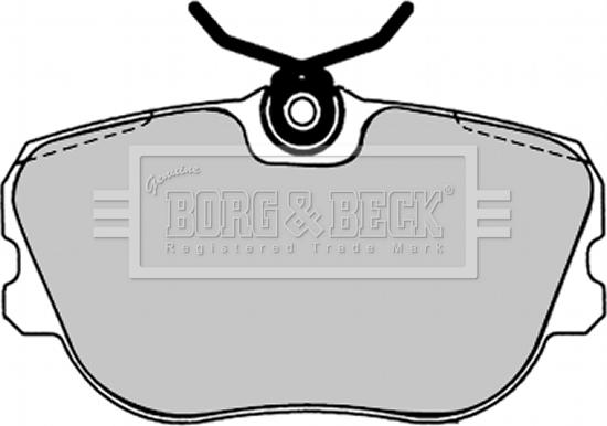 Borg & Beck BBP1238 - Тормозные колодки, дисковые, комплект autospares.lv