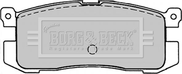 Borg & Beck BBP1220 - Тормозные колодки, дисковые, комплект autospares.lv