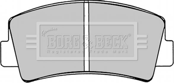 Borg & Beck BBP1221 - Тормозные колодки, дисковые, комплект autospares.lv