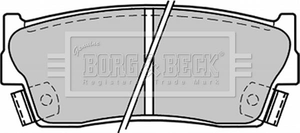 Borg & Beck BBP1228 - Тормозные колодки, дисковые, комплект autospares.lv