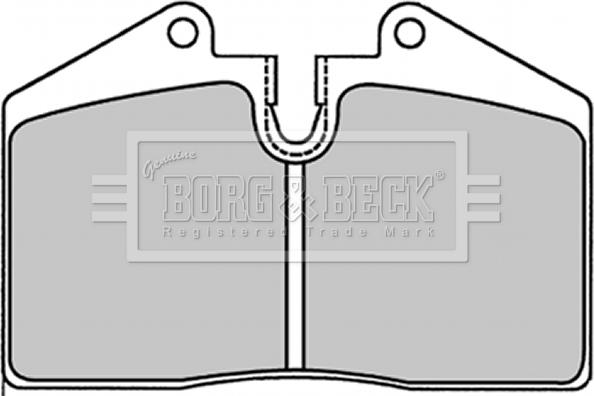 Borg & Beck BBP1227 - Тормозные колодки, дисковые, комплект autospares.lv