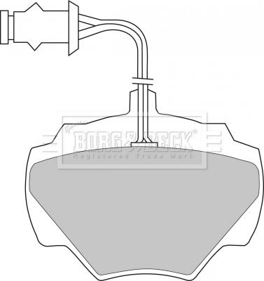 Borg & Beck BBP1279 - Тормозные колодки, дисковые, комплект autospares.lv