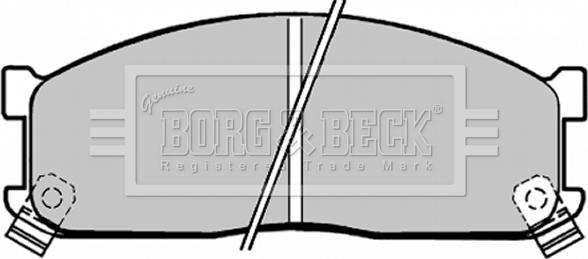 Borg & Beck BBP1271 - Тормозные колодки, дисковые, комплект autospares.lv