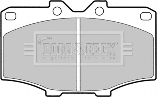 Borg & Beck BBP1278 - Тормозные колодки, дисковые, комплект autospares.lv