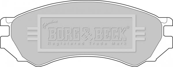 Borg & Beck BBP1272 - Тормозные колодки, дисковые, комплект autospares.lv