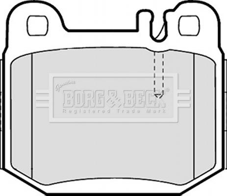 Borg & Beck BBP1799 - Тормозные колодки, дисковые, комплект autospares.lv