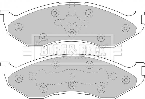 Borg & Beck BBP1794 - Тормозные колодки, дисковые, комплект autospares.lv