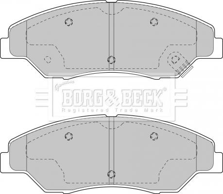 Borg & Beck BBP1795 - Тормозные колодки, дисковые, комплект autospares.lv