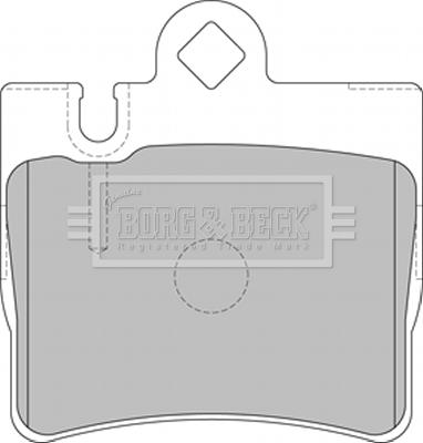 Borg & Beck BBP1797 - Тормозные колодки, дисковые, комплект autospares.lv