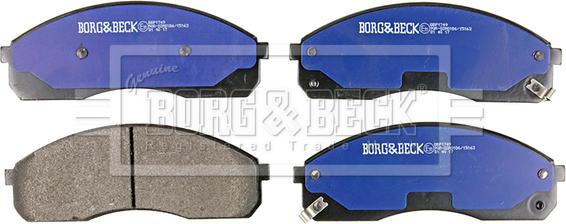 Borg & Beck BBP1749 - Тормозные колодки, дисковые, комплект autospares.lv