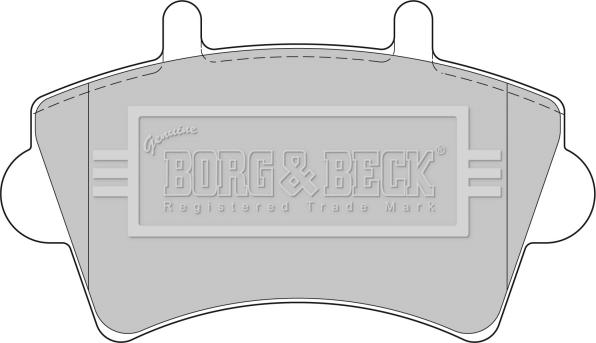 Borg & Beck BBP1746 - Тормозные колодки, дисковые, комплект autospares.lv