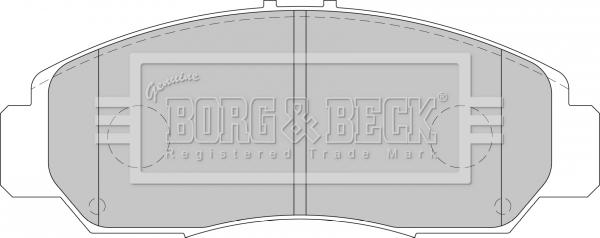 Borg & Beck BBP1741 - Тормозные колодки, дисковые, комплект autospares.lv