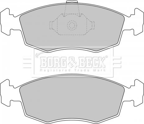 Borg & Beck BBP1748 - Тормозные колодки, дисковые, комплект autospares.lv