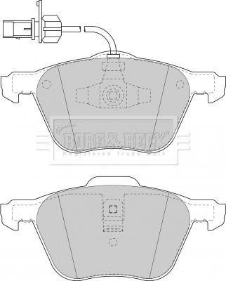 Borg & Beck BBP1747 - Тормозные колодки, дисковые, комплект autospares.lv