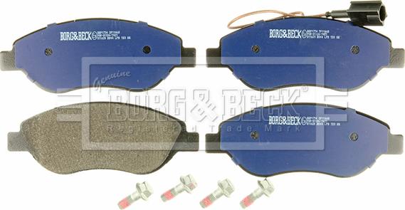 Borg & Beck BBP1754 - Тормозные колодки, дисковые, комплект autospares.lv