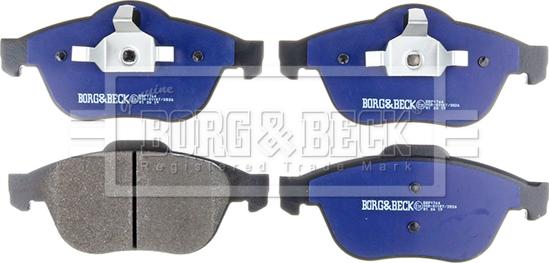 Borg & Beck BBP1764 - Тормозные колодки, дисковые, комплект autospares.lv