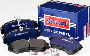 Borg & Beck BBP1760 - Тормозные колодки, дисковые, комплект autospares.lv