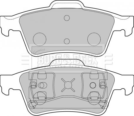 Borg & Beck BBP1761 - Тормозные колодки, дисковые, комплект autospares.lv