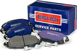 Borg & Beck BBP1706 - Тормозные колодки, дисковые, комплект autospares.lv