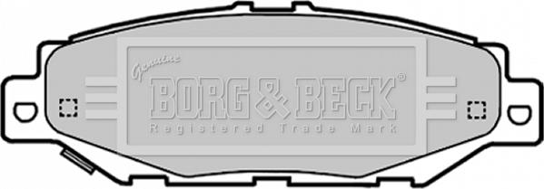 Borg & Beck BBP1701 - Тормозные колодки, дисковые, комплект autospares.lv