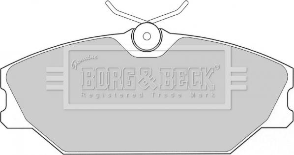 Borg & Beck BBP1708 - Тормозные колодки, дисковые, комплект autospares.lv
