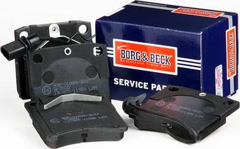 Borg & Beck BBP1702 - Тормозные колодки, дисковые, комплект autospares.lv