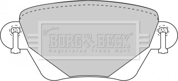Borg & Beck BBP1707 - Тормозные колодки, дисковые, комплект autospares.lv