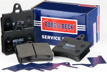 Borg & Beck BBP1710 - Тормозные колодки, дисковые, комплект autospares.lv