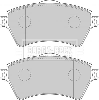 Borg & Beck BBP1711 - Тормозные колодки, дисковые, комплект autospares.lv