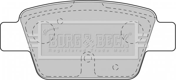 Borg & Beck BBP1718 - Тормозные колодки, дисковые, комплект autospares.lv