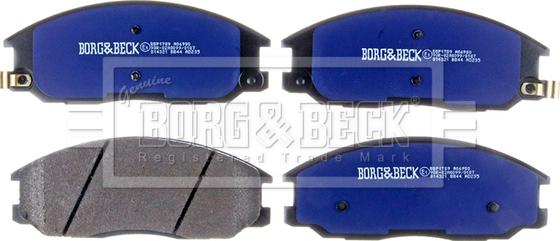 Borg & Beck BBP1789 - Тормозные колодки, дисковые, комплект autospares.lv