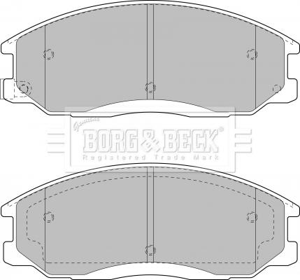 Borg & Beck BBP1789 - Тормозные колодки, дисковые, комплект autospares.lv