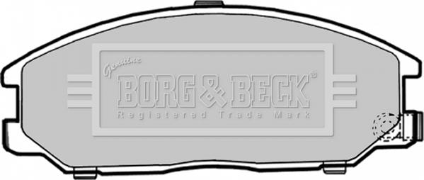 Borg & Beck BBP1786 - Тормозные колодки, дисковые, комплект autospares.lv