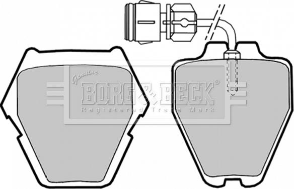 Borg & Beck BBP1780 - Тормозные колодки, дисковые, комплект autospares.lv