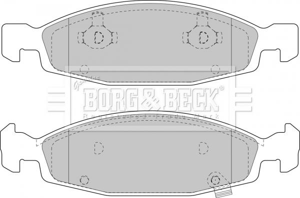 Borg & Beck BBP1781 - Тормозные колодки, дисковые, комплект autospares.lv