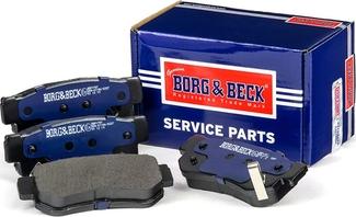 Borg & Beck BBP1787 - Тормозные колодки, дисковые, комплект autospares.lv