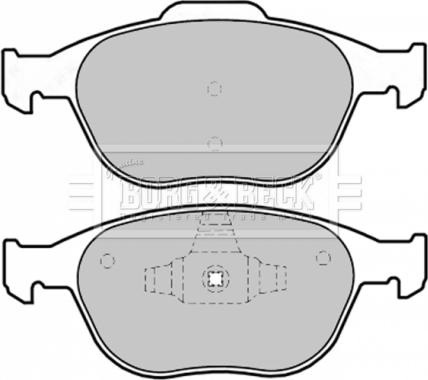 Borg & Beck BBP1739 - Тормозные колодки, дисковые, комплект autospares.lv