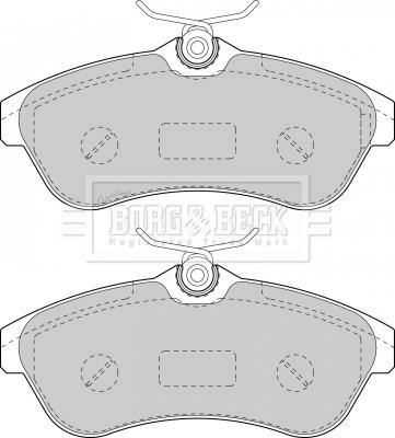 Borg & Beck BBP1735 - Тормозные колодки, дисковые, комплект autospares.lv