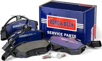 Borg & Beck BBP1733 - Тормозные колодки, дисковые, комплект autospares.lv