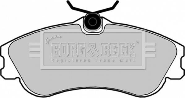 Borg & Beck BBP1725 - Тормозные колодки, дисковые, комплект autospares.lv