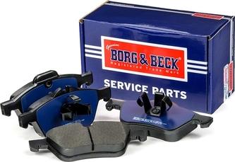 Borg & Beck BBP1726 - Тормозные колодки, дисковые, комплект autospares.lv