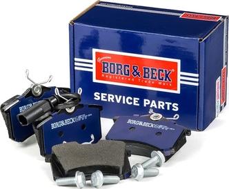 Borg & Beck BBP1721 - Тормозные колодки, дисковые, комплект autospares.lv