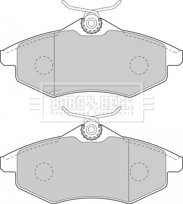 Borg & Beck BBP1727 - Тормозные колодки, дисковые, комплект autospares.lv