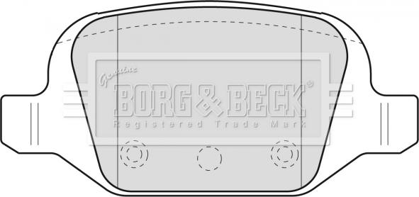 Borg & Beck BBP1775 - Тормозные колодки, дисковые, комплект autospares.lv