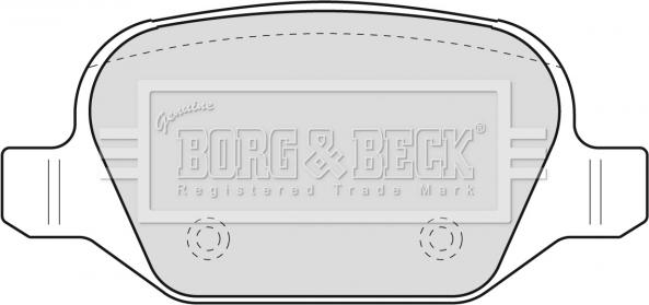 Borg & Beck BBP1776 - Тормозные колодки, дисковые, комплект autospares.lv