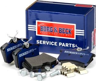 Borg & Beck BBP1778 - Тормозные колодки, дисковые, комплект autospares.lv