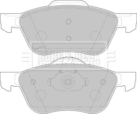 Borg & Beck BBP1772 - Тормозные колодки, дисковые, комплект autospares.lv